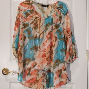 APT. 9 two piece peplum drawstring blouse top